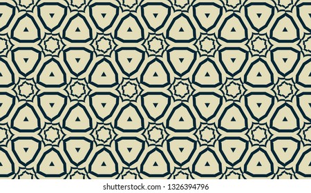 Vector layout with curved line, illusion triangles. Abstract hipster pattern. For your wallpaper, advert, banner, poster. mixed green color. seamless
