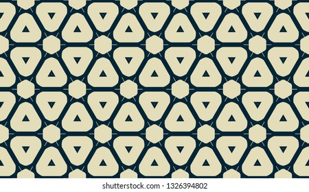 Vector layout with curved line, illusion triangles. Abstract hipster pattern. For your wallpaper, advert, banner, poster. mixed green color. seamless