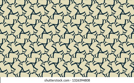Vector layout with curved line, illusion triangles. Abstract hipster pattern. For your wallpaper, advert, banner, poster. mixed green color. seamless