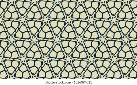 Vector layout with curved line, illusion triangles. Abstract hipster pattern. For your wallpaper, advert, banner, poster. mixed green color. seamless