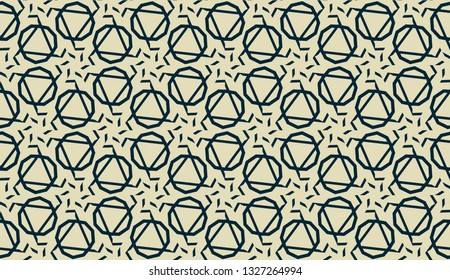 Vector layout with curved line, illusion triangles. Abstract hipster pattern. For your wallpaper, advert, banner, poster. mixed green color. seamless