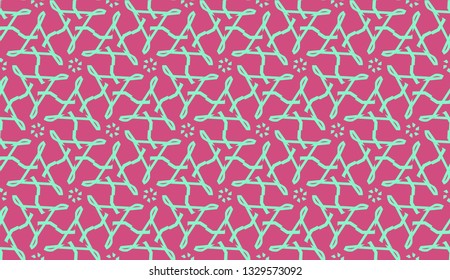 Vector layout with curved line, illusion triangles. Abstract hipster pattern. For your wallpaper, advert, banner, poster. Cherry color.