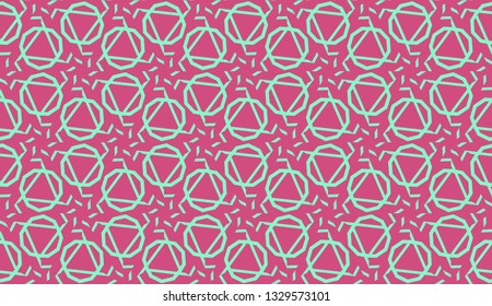 Vector layout with curved line, illusion triangles. Abstract hipster pattern. For your wallpaper, advert, banner, poster. Cherry color.
