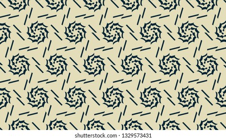 Vector layout with curved line, illusion triangles. Abstract hipster pattern. For your wallpaper, advert, banner, poster. mixed green color. seamless