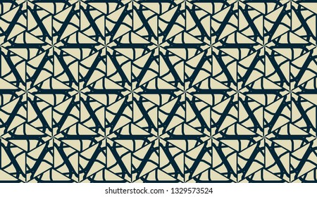 Vector layout with curved line, illusion triangles. Abstract hipster pattern. For your wallpaper, advert, banner, poster. mixed green color. seamless