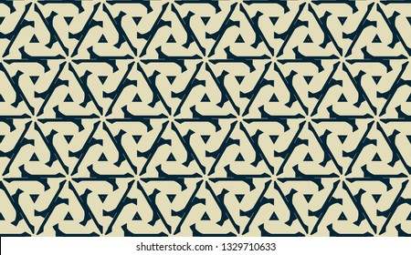 Vector layout with curved line, illusion triangles. Abstract hipster pattern. For your wallpaper, advert, banner, poster. mixed green color. seamless