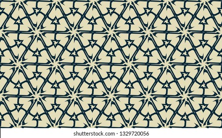 Vector layout with curved line, illusion triangles. Abstract hipster pattern. For your wallpaper, advert, banner, poster. mixed green color. seamless