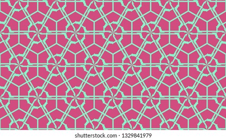 Vector layout with curved line, illusion triangles. Abstract hipster pattern. For your wallpaper, advert, banner, poster. Cherry color.