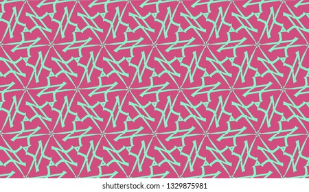 Vector layout with curved line, illusion triangles. Abstract hipster pattern. For your wallpaper, advert, banner, poster. Cherry color.