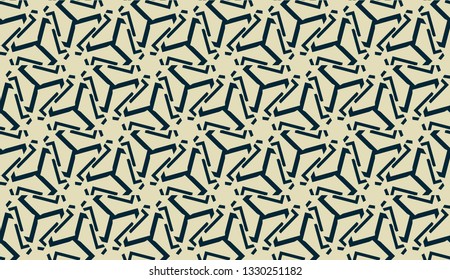 Vector layout with curved line, illusion triangles. Abstract hipster pattern. For your wallpaper, advert, banner, poster. mixed green color. seamless