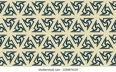 Vector layout with curved line, illusion triangles. Abstract hipster pattern. For your wallpaper, advert, banner, poster. mixed green color. seamless