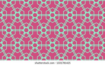 Vector layout with curved line, illusion triangles. Abstract hipster pattern. For your wallpaper, advert, banner, poster. Cherry color.