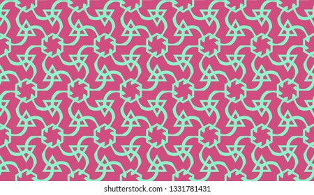 Vector layout with curved line, illusion triangles. Abstract hipster pattern. For your wallpaper, advert, banner, poster. Cherry color.