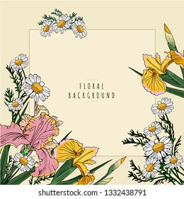 Vector layout decorative greeting card or invitation design background