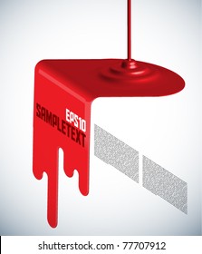 Vector Layout Design on Spilled Paint