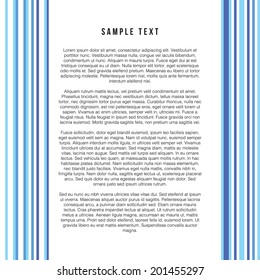 A vector layout design with a striped style