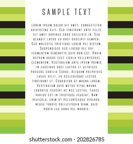 A vector layout design with a striped style