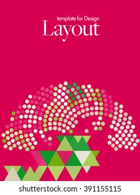 Vector Layout Design Template for Brochure / Web Page / Screen