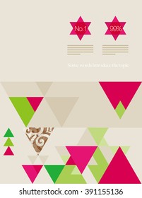 Vector Layout Design Template for Brochure / Web Page / Screen