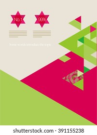 Vector Layout Design Template for Brochure / Web Page / Screen