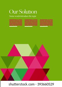 Vector Layout Design Template for Brochure / Web Page / Screen