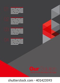 Vector Layout Design Template for Brochure / Web Page / Screen