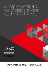 Vector Layout Design Template for Brochure / Web Page / Screen
