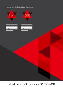 Vector Layout Design Template for Brochure / Web Page / Screen
