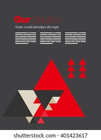 Vector Layout Design Template for Brochure / Web Page / Screen