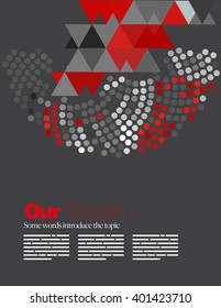 Vector Layout Design Template for Brochure / Web Page / Screen