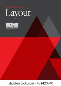 Vector Layout Design Template for Brochure / Web Page / Screen