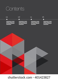 Vector Layout Design Template for Brochure / Web Page / Screen