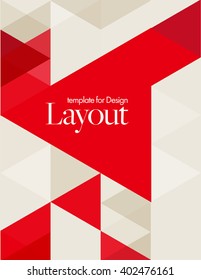 Vector Layout Design Template for Brochure / Web Page / Screen