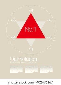 Vector Layout Design Template for Brochure / Web Page / Screen