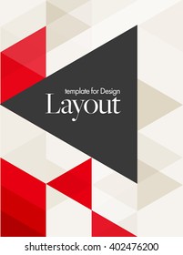 Vector Layout Design Template for Brochure / Web Page / Screen