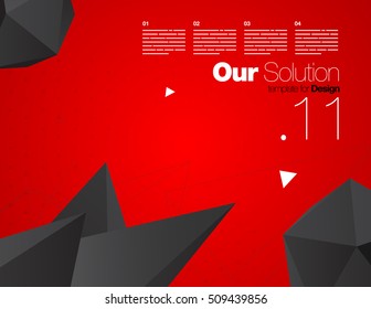 Vector Layout Design Template for Brochure / Web Page / Screen
