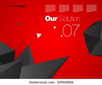Vector Layout Design Template for Brochure / Web Page / Screen
