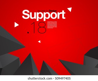 Vector Layout Design Template for Brochure / Web Page / Screen