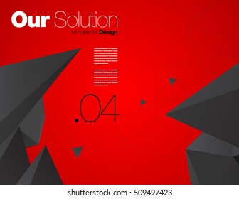 Vector Layout Design Template for Brochure / Web Page / Screen