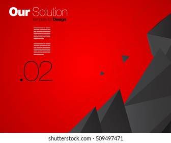 Vector Layout Design Template for Brochure / Web Page / Screen