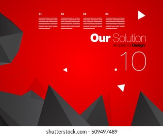 Vector Layout Design Template for Brochure / Web Page / Screen