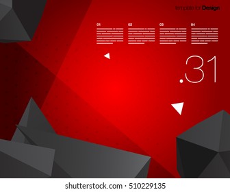 Vector Layout Design Template for Brochure / Web Page / Screen
