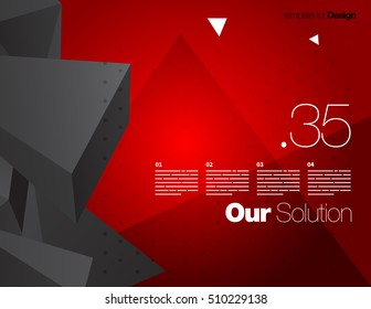Vector Layout Design Template for Brochure / Web Page / Screen
