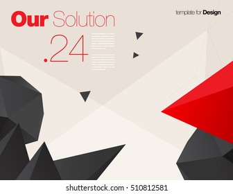 Vector Layout Design Template for Brochure / Web Page / Screen