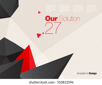 Vector Layout Design Template for Brochure / Web Page / Screen