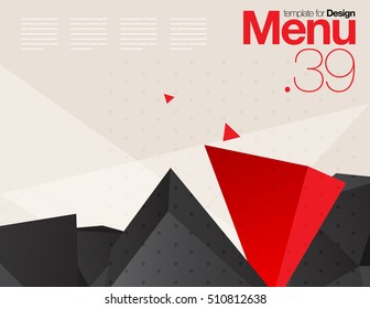 Vector Layout Design Template for Brochure / Web Page / Screen