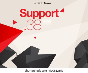 Vector Layout Design Template for Brochure / Web Page / Screen