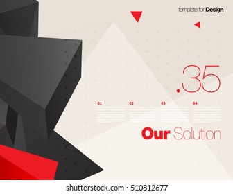Vector Layout Design Template for Brochure / Web Page / Screen