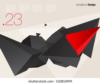 Vector Layout Design Template for Brochure / Web Page / Screen