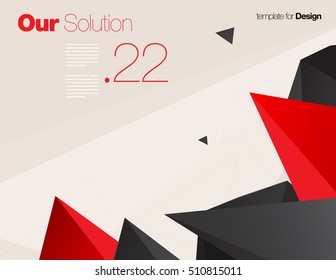 Vector Layout Design Template for Brochure / Web Page / Screen